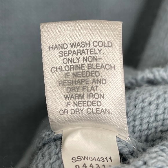 J. Jill Sweater Womens M Blue Button Back Cotton Camel Hair‎ Blend Knit Classic - Picture 5 of 8